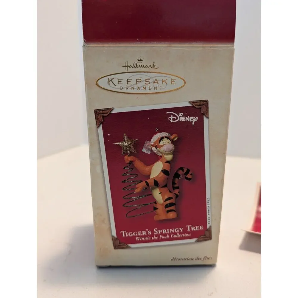 Hallmark Keepsake Tigger's Springy Tree Winnie The Pooh Christmas Ornament 2002
